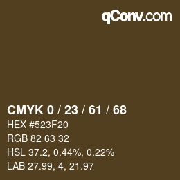 Color code: CMYK 0 / 23 / 61 / 68 | qconv.com