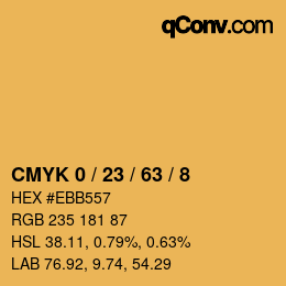 Color code: CMYK 0 / 23 / 63 / 8 | qconv.com