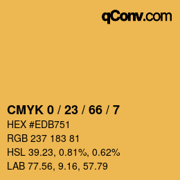 Color code: CMYK 0 / 23 / 66 / 7 | qconv.com
