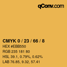 Color code: CMYK 0 / 23 / 66 / 8 | qconv.com