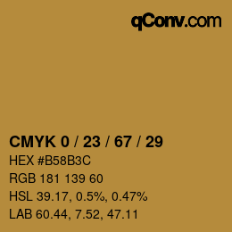 Color code: CMYK 0 / 23 / 67 / 29 | qconv.com