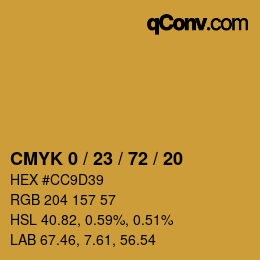 Color code: CMYK 0 / 23 / 72 / 20 | qconv.com