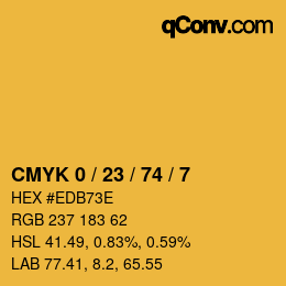 Color code: CMYK 0 / 23 / 74 / 7 | qconv.com