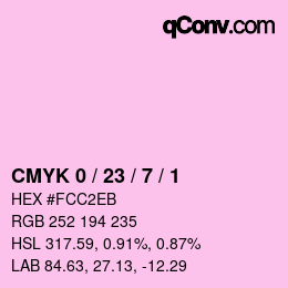 Color code: CMYK 0 / 23 / 7 / 1 | qconv.com