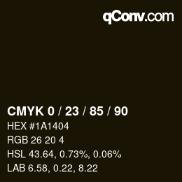Color code: CMYK 0 / 23 / 85 / 90 | qconv.com