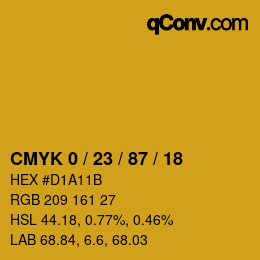 Color code: CMYK 0 / 23 / 87 / 18 | qconv.com
