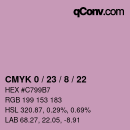 Color code: CMYK 0 / 23 / 8 / 22 | qconv.com