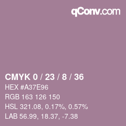 Color code: CMYK 0 / 23 / 8 / 36 | qconv.com