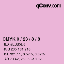Código de color: CMYK 0 / 23 / 8 / 8 | qconv.com