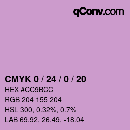 カラーコード: CMYK 0 / 24 / 0 / 20 | qconv.com