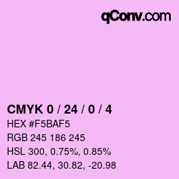 カラーコード: CMYK 0 / 24 / 0 / 4 | qconv.com