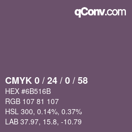 Color code: CMYK 0 / 24 / 0 / 58 | qconv.com