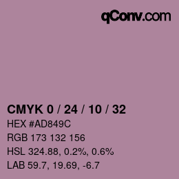 颜色代码: CMYK 0 / 24 / 10 / 32 | qconv.com