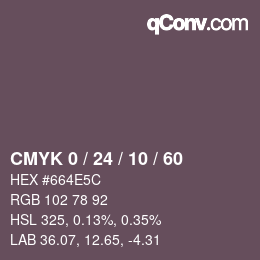 Color code: CMYK 0 / 24 / 10 / 60 | qconv.com