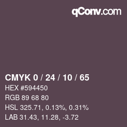 颜色代码: CMYK 0 / 24 / 10 / 65 | qconv.com