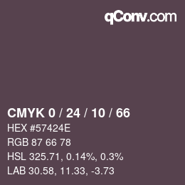 颜色代码: CMYK 0 / 24 / 10 / 66 | qconv.com