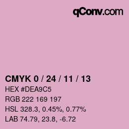 Color code: CMYK 0 / 24 / 11 / 13 | qconv.com