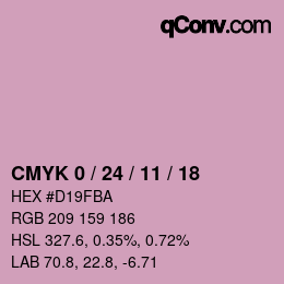 Color code: CMYK 0 / 24 / 11 / 18 | qconv.com