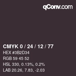 颜色代码: CMYK 0 / 24 / 12 / 77 | qconv.com