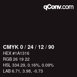 Color code: CMYK 0 / 24 / 12 / 90 | qconv.com