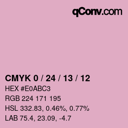 Color code: CMYK 0 / 24 / 13 / 12 | qconv.com