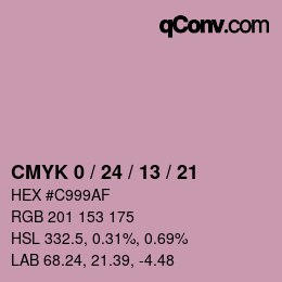 Color code: CMYK 0 / 24 / 13 / 21 | qconv.com