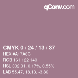 Color code: CMYK 0 / 24 / 13 / 37 | qconv.com
