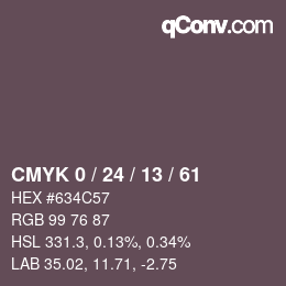 颜色代码: CMYK 0 / 24 / 13 / 61 | qconv.com