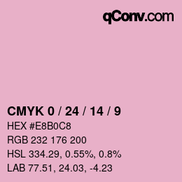 Color code: CMYK 0 / 24 / 14 / 9 | qconv.com
