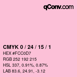 颜色代码: CMYK 0 / 24 / 15 / 1 | qconv.com