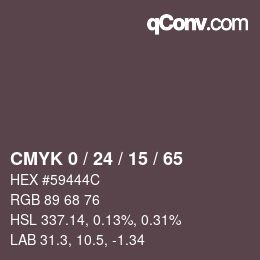 Color code: CMYK 0 / 24 / 15 / 65 | qconv.com