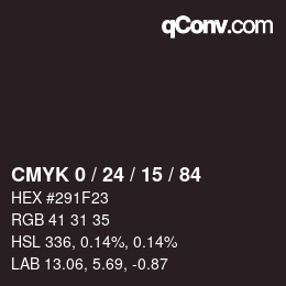 Color code: CMYK 0 / 24 / 15 / 84 | qconv.com