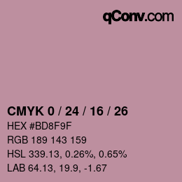 Color code: CMYK 0 / 24 / 16 / 26 | qconv.com
