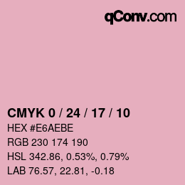 Color code: CMYK 0 / 24 / 17 / 10 | qconv.com