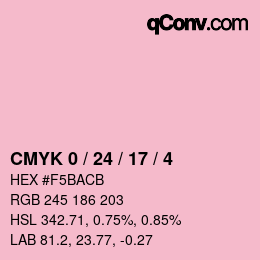 颜色代码: CMYK 0 / 24 / 17 / 4 | qconv.com