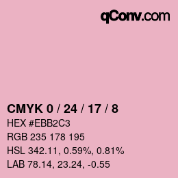 Color code: CMYK 0 / 24 / 17 / 8 | qconv.com