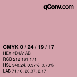 Color code: CMYK 0 / 24 / 19 / 17 | qconv.com