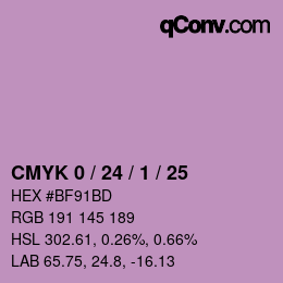 Color code: CMYK 0 / 24 / 1 / 25 | qconv.com