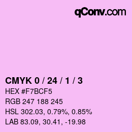 Color code: CMYK 0 / 24 / 1 / 3 | qconv.com