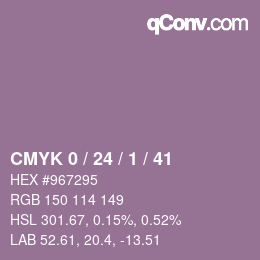 Color code: CMYK 0 / 24 / 1 / 41 | qconv.com