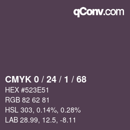 Color code: CMYK 0 / 24 / 1 / 68 | qconv.com