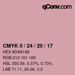 Color code: CMYK 0 / 24 / 20 / 17 | qconv.com