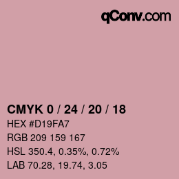 Color code: CMYK 0 / 24 / 20 / 18 | qconv.com