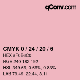 Color code: CMYK 0 / 24 / 20 / 6 | qconv.com