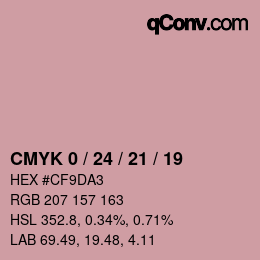 Color code: CMYK 0 / 24 / 21 / 19 | qconv.com