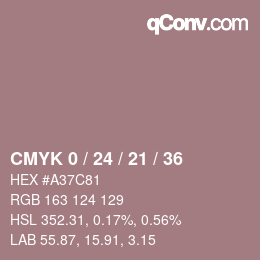 Color code: CMYK 0 / 24 / 21 / 36 | qconv.com