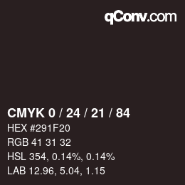 Color code: CMYK 0 / 24 / 21 / 84 | qconv.com