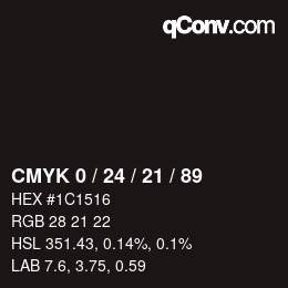 Color code: CMYK 0 / 24 / 21 / 89 | qconv.com