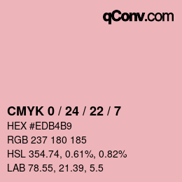 Código de color: CMYK 0 / 24 / 22 / 7 | qconv.com