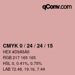 Color code: CMYK 0 / 24 / 24 / 15 | qconv.com